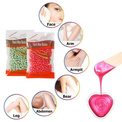 100g hard wax beans no strip depilatory hot film hard wax pellet waxing bikini face hair removal