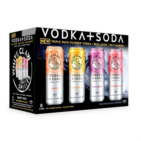 White Claw Spirits Vodka Soda Ready To Drink Variety Pack 8 Ct Kroger