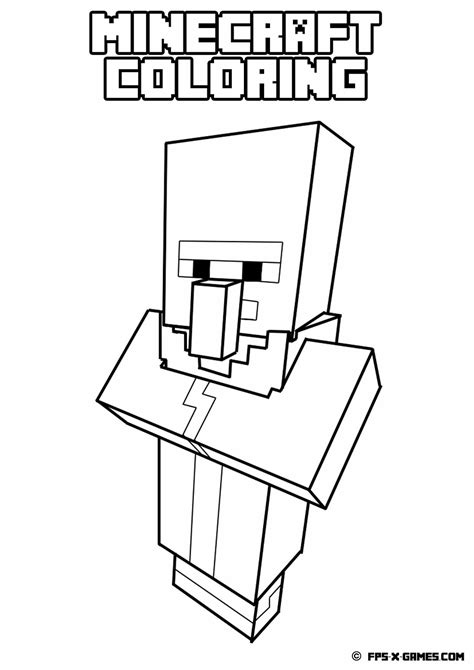 Coloring Page Minecraft 113762 Video Games Printable Coloring Pages