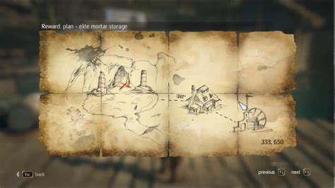 Assassin S Creed IV Black Flag Treasure Map 333 650 YouTube