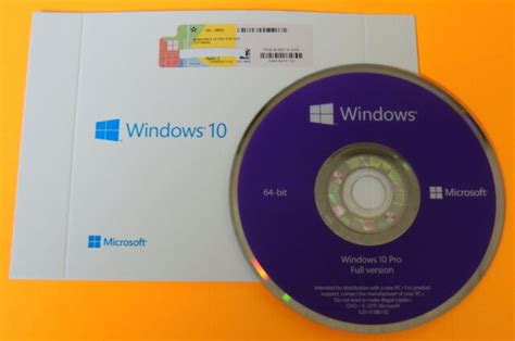 Microsoft Windows 10 Pro Fqc 08930 64 Bit Oem Dvd For Sale Online