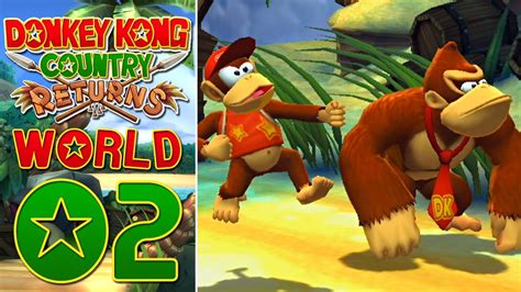 Donkey Kong Country Returns Wii 100 World 2 Part 2