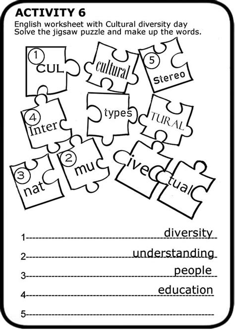 Cultural Diversity Day Worksheets To Print Letter Recognition