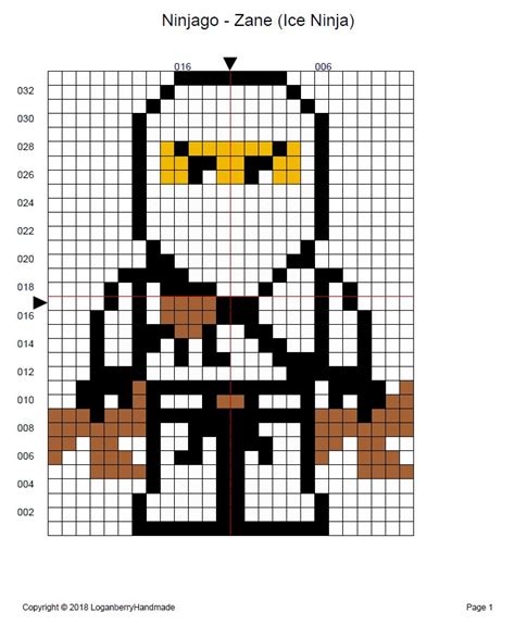 Go cross stitch crazy with our huge selection of free cross stitch patterns! Lego Ninjago - Zane (Ice Ninja!) » Loganberry Handmade