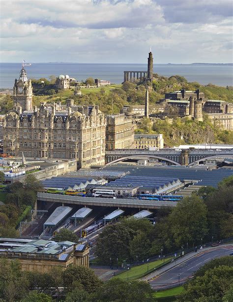 Calton Hill From Edinburgh Castle Edinburgh Castle Edinburgh