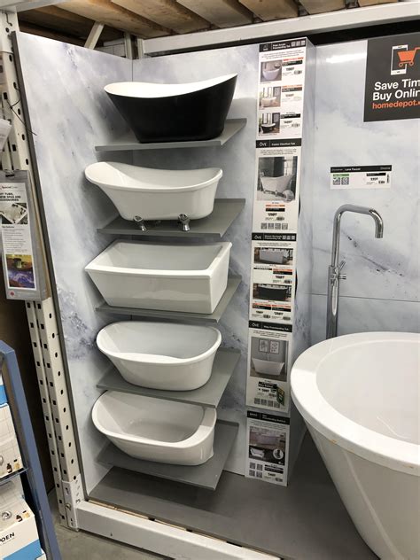 This Home Depot Has Little Mini Bathtubs For Display Purposes R