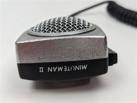 Vtg Astatic D104 M6 Minuteman Ii Chrome Cb Radio Microphone 5 Pin Wbox