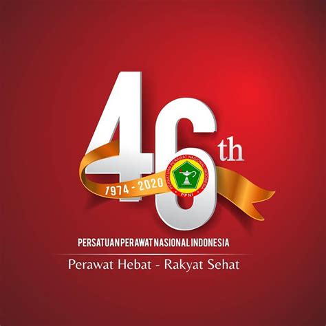 Logo Dan Tema Hari Ulang Tahun Hut Persatuan Perawat Nasional