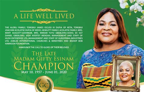 Obituary: Gifty Esinam Champion - MyJoyOnline.com