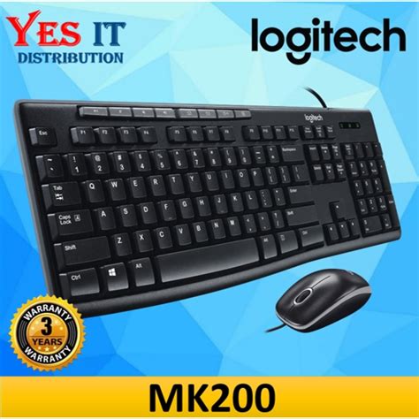 Logitech Mk200 Combo Desktop Keyboard With Mouse Shopee Malaysia