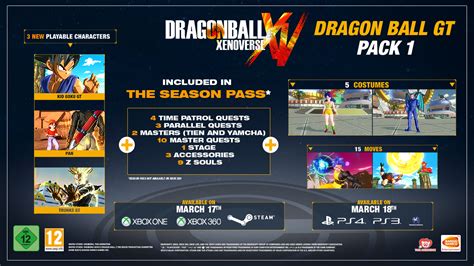 Dragon ball xenoverse 2 builds upon the highly popular dragon ball xenoverse with enhanced graphics that will further immerse players into the largest and most detailed dragon ball world ever developed. Dragon Ball Xenoverse GT Pack 1 DLC Available Now - Xbox ...