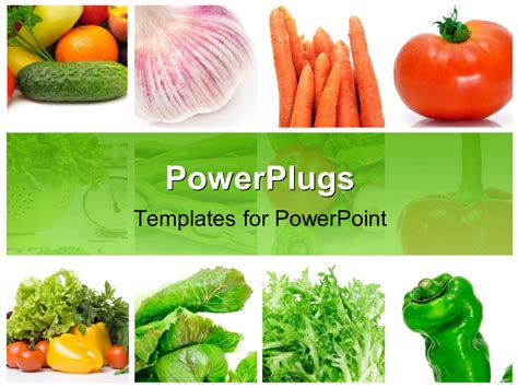 Template Powerpoint Free Vegetables