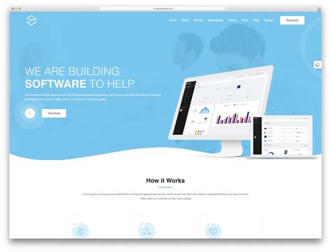 Software Company Website Templates Free