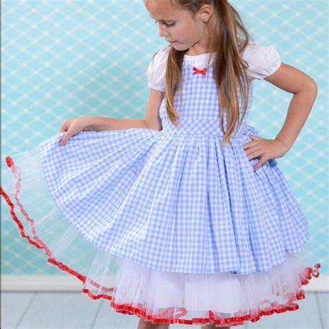Dorothy Costume Wizard Of Oz Dress Dorothy Dress Blue Etsy Blue Gingham Dress Dorothy