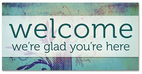 Welcome Stem Banner Church Banners Com