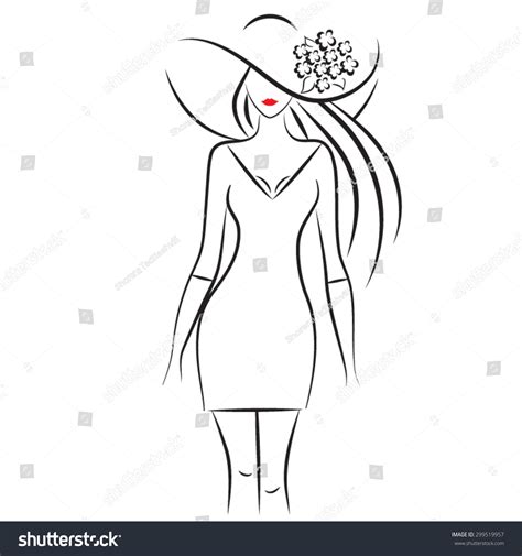 I have noticed, from looking around. Fashion Model Sketch Silhouette Beautiful Woman Stock ...