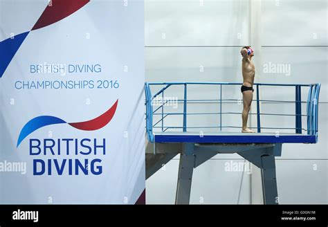 Tom Daley Goes Through His Dive Routine As He Competes In The Men 10m