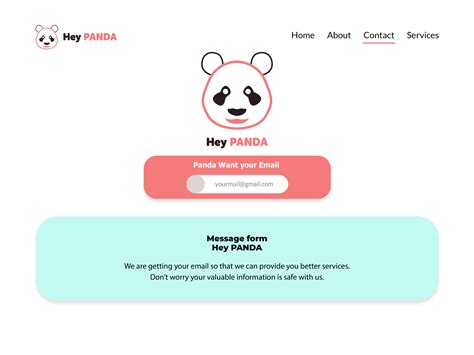 Hey Panda Website Landing Page Ui By Biz Lore On Dribbble