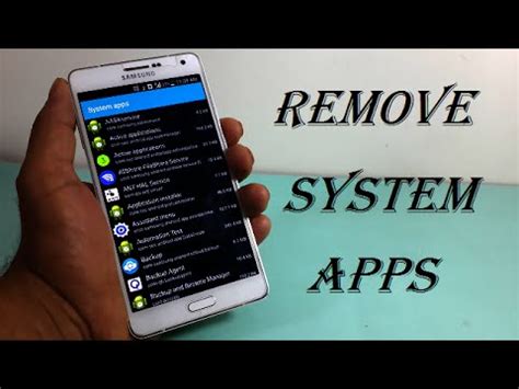 Uninstall system app need root permission, and we do not provide root method. How to Remove System Apps on Android Device 2016! - YouTube