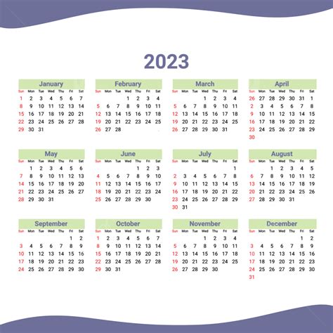 Elegant 2023 Calendar Date Month 2023 Png Transparent Clipart Image