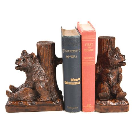Pinecone Bookends Honey Maple Black Forest Decor