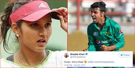 Shadab Khan Said Sorry Bhabi To Sania Mirza The Reason Will Blow
