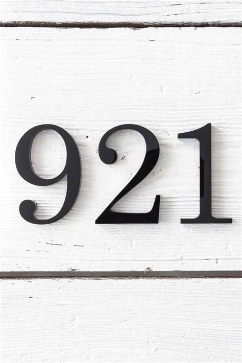 4 Inch Modern House Numbers Letters Door Address Sign C4 Etsy House