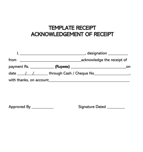 Sample Of Acknowledgement Receipt Form Images And Photos Finder Hot