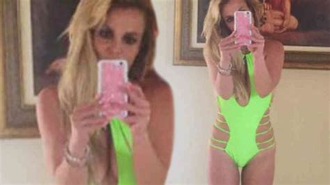 Britney Spears Flaunts Sculpted Body In A Very Skimpy Neon Green