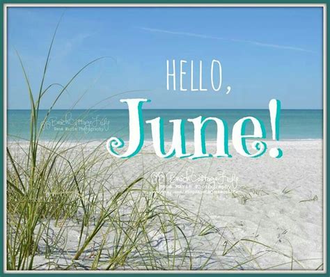 Hello June Season Quotes Beach Quotes Hello June