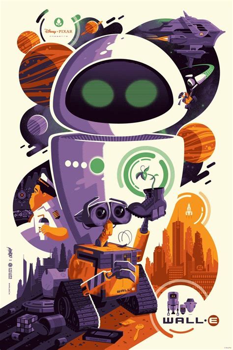 Wall E By Tom Whalen Mondo Disney Drawings Disney Art Disney Posters