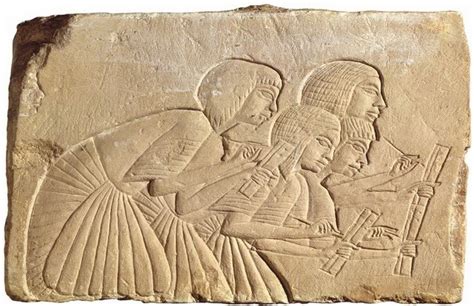 Depiction Of Egyptian Scribes
