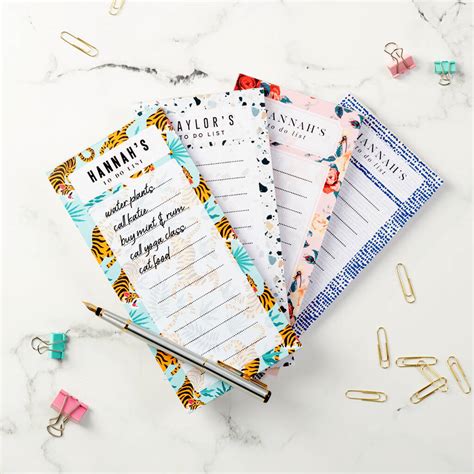 Personalised Patterned To Do Planner Notepad By Oakdene Designs
