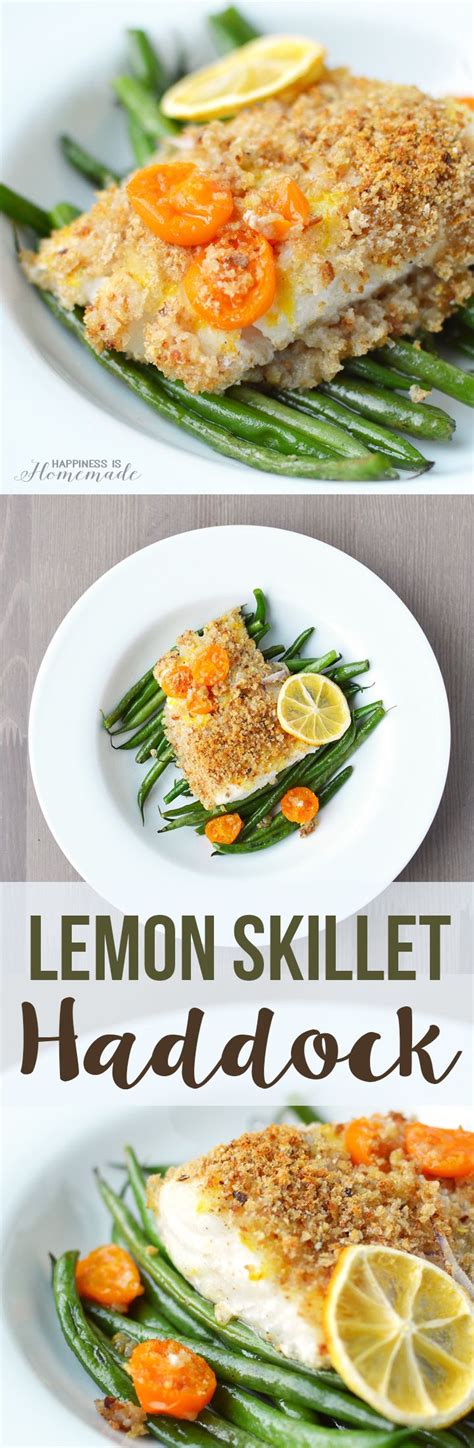 Find this haddock recipe at chatelaine.com. Lemon Skillet Haddock - a delicious healthy family dinner recipe in less than 30 minutes ...