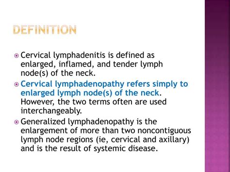 Ppt Cervical Lymphadenopathy Powerpoint Presentation Id4847833