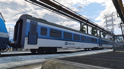 Gta V New Train Mod With Passenger Cars Hd Youtube