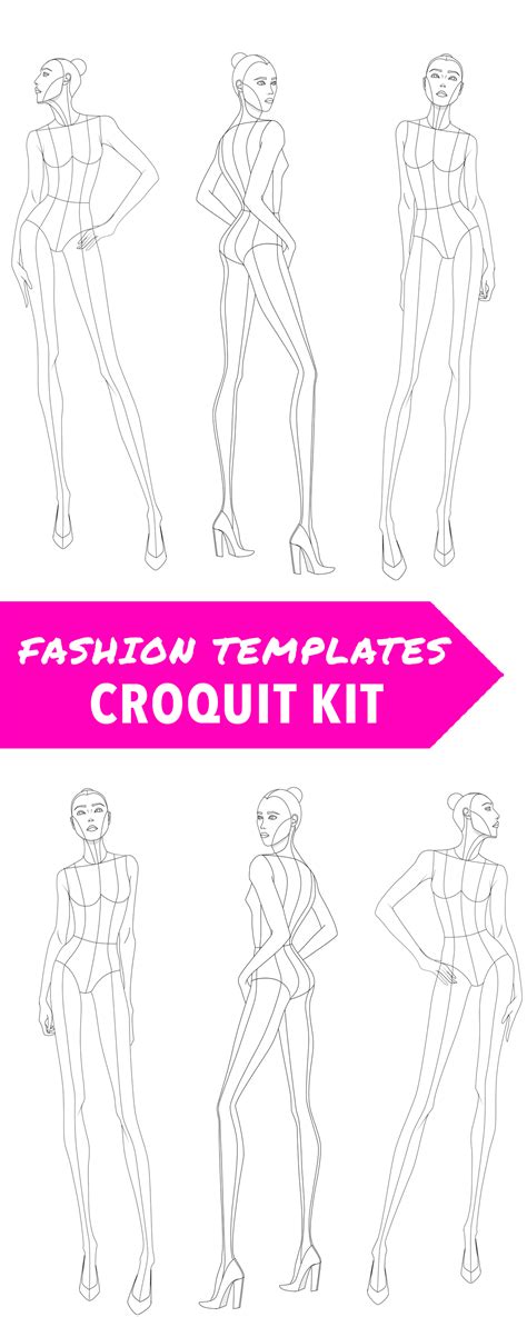 The Croquis Kit—figure Templates For Fashion Design Fashion Figure