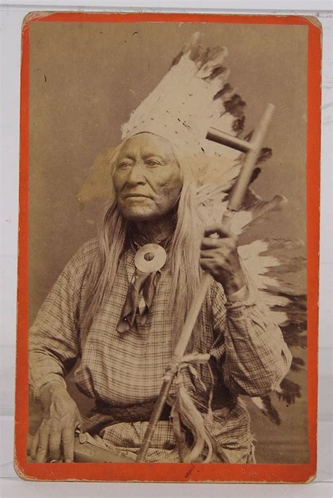 S Native American Shoshone Indian Cabinet Card Photo Of Chief