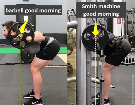 smith machine good morning exercise for bigger glutes stronger hams smith machine workout
