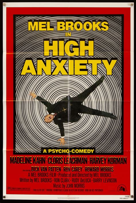 High Anxiety Movie Poster 1977 1 Sheet 27x41