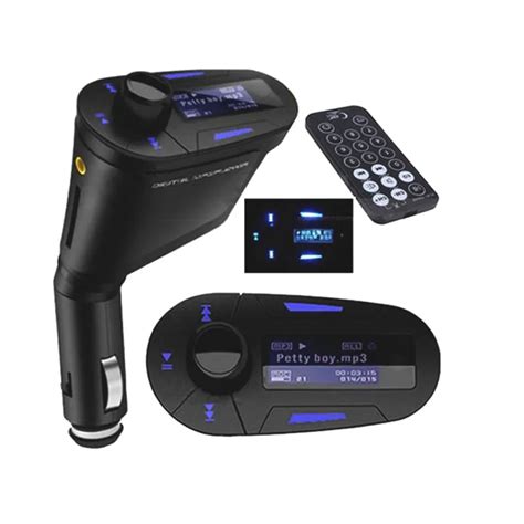 Car Mp3 Digital Player Usb Flash Drive Sd Fm Transmitter Aux In Car Mp3