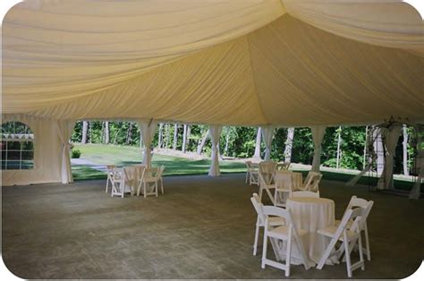 From dance floors to downpours, we take everything into account! 40' x 50' Custom Champagne Tent Liner | Dance floor rental, Canopy rentals, Tent