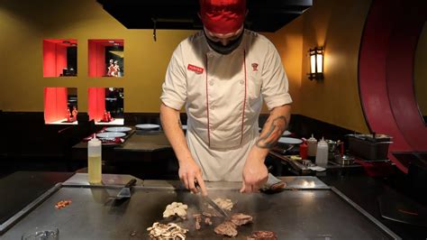 World Famous Benihana Live Cooking Show 5 Course Meal Youtube