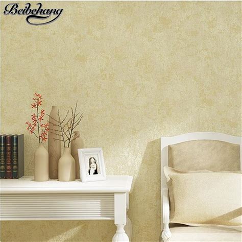 Beibehang Simple Modern Wallpaper Warm Bedroom Non Woven Wallpaper Pure