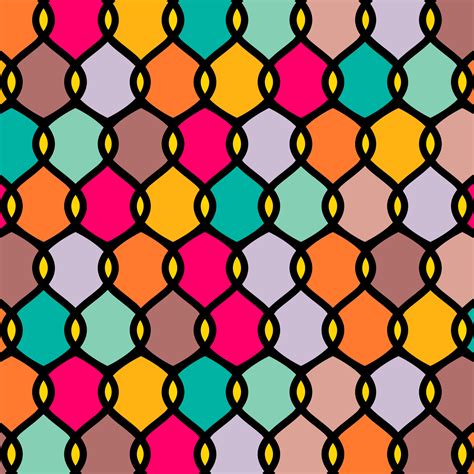 Bright And Colorful Abstract Vector Seamless Pattern 1110420 Vector Art