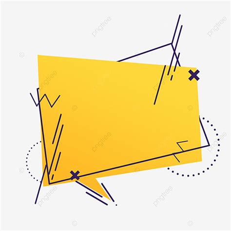 Yellow Abstract Border Hd Transparent Border Geometric Gradient