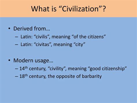 Ppt The Characteristics Of Civilization Powerpoint Presentation Free