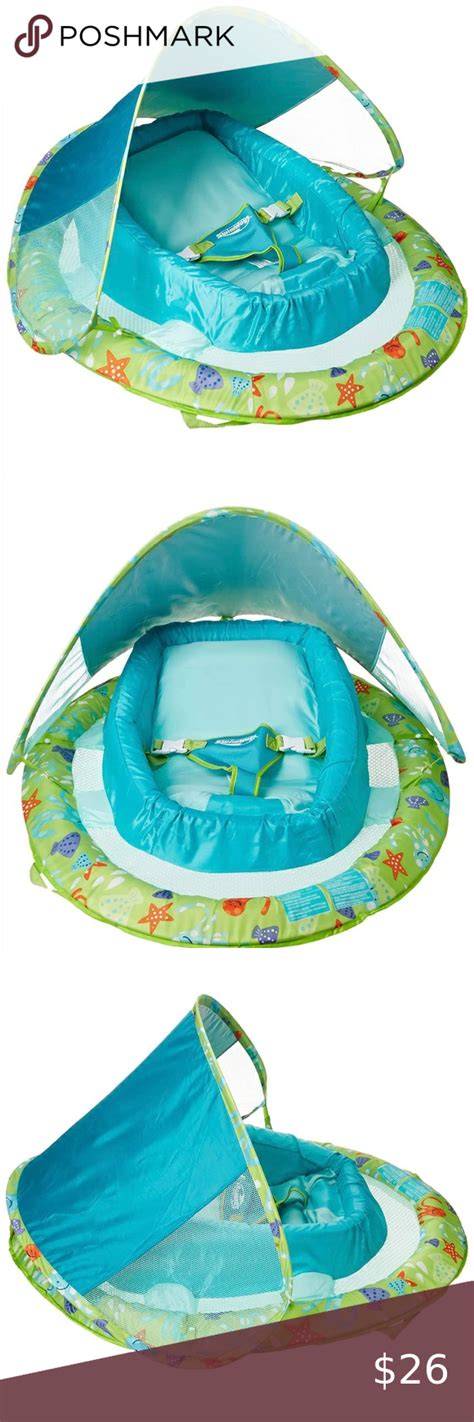 Now with a sun canopy included, help protect your baby from uv rays. SwimWays Infant Baby Spring Float With Canopy in 2020 ...