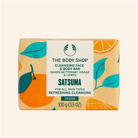 Satsuma Cleansing Face And Body Bar Soap The Body Shop The Body Shop
