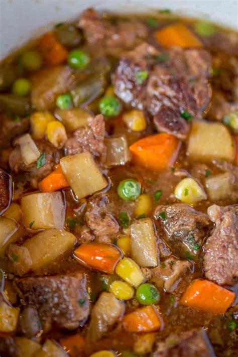 Slow Cooker Vegetable Beef Soup With Is The Most Comforting Easy Soup